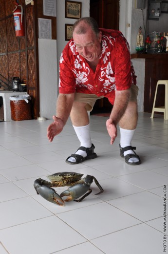 Ron with Huge Crab