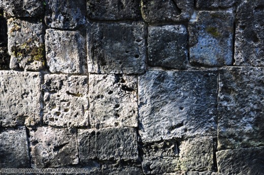 Wall made of Coral Stones