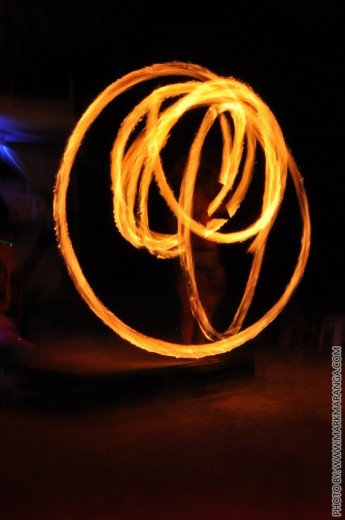 Different Rotations of Fire Dance