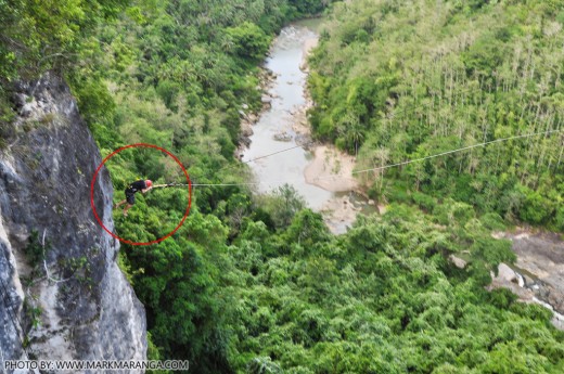 Free-fall at Danao Plunge
