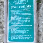 Almont Beach Resort Pool Guidelines