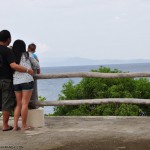 Looking at the calm sea