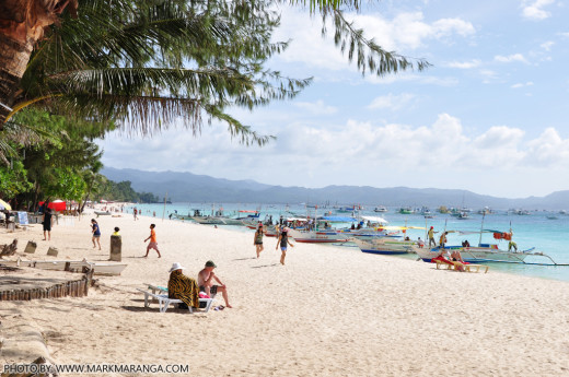 A nice view of the white-sand Boracay Beach