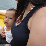 Mommy and Sam in the Speed Boat