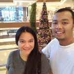 At Robinsons Galleria with the Big Christmas Tree at the background