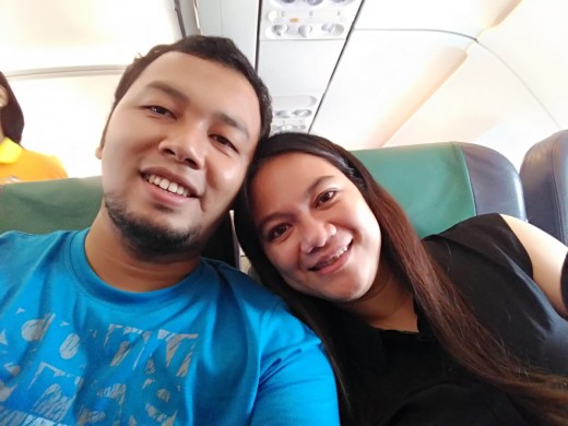 At the Cebu Pacific Plane