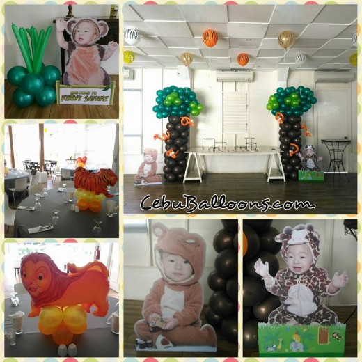 Safari Balloon Decors for a Kiddie Party at Circa 1900