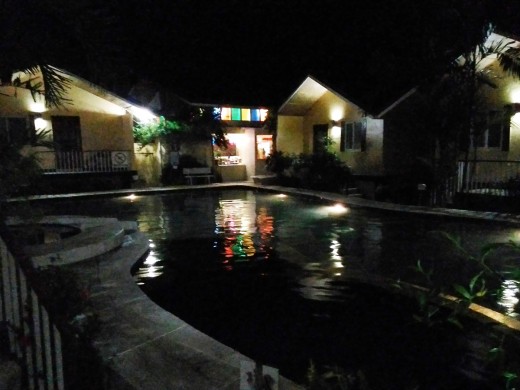 Swimming Pool During Nighttime