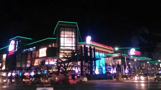 View of Robinsons Galleria at Nighttime