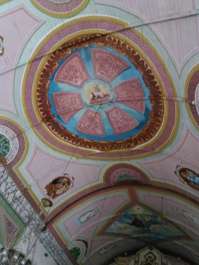 Ceiling design of Dalaguete Church