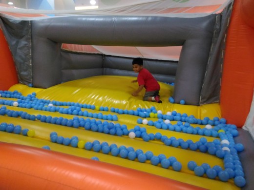 Inside the Jump and Bounce Inflatable