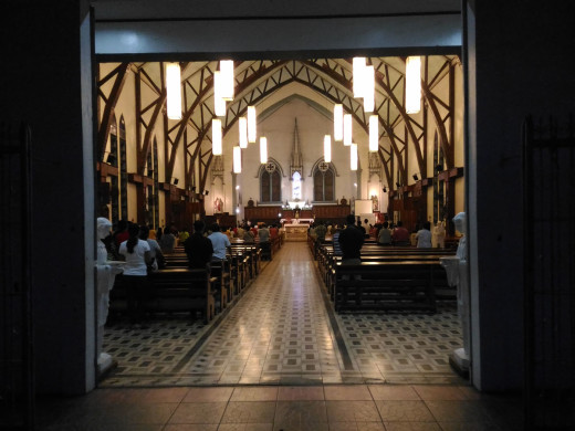 Inside the Palawan Cathedral