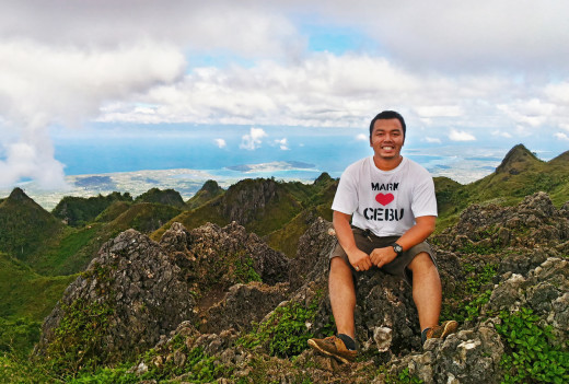 Mark at Osmena Peak