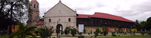 Panoramic view of the Facade of the Dalaguete Church