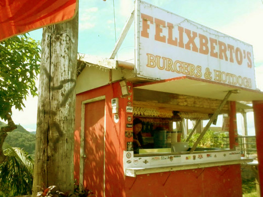 The small stall of Felixberto's Burger