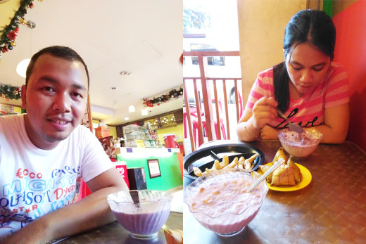 At Melton's Halohalo on a different day