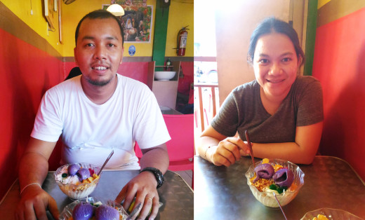 Mark & Lisa at Melton's Halo-Halo