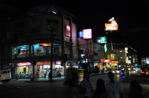 Surigao Fastfoods at Nighttime