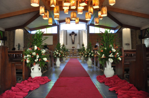 Inside the San Isidro Parish in Cagayan de Oro