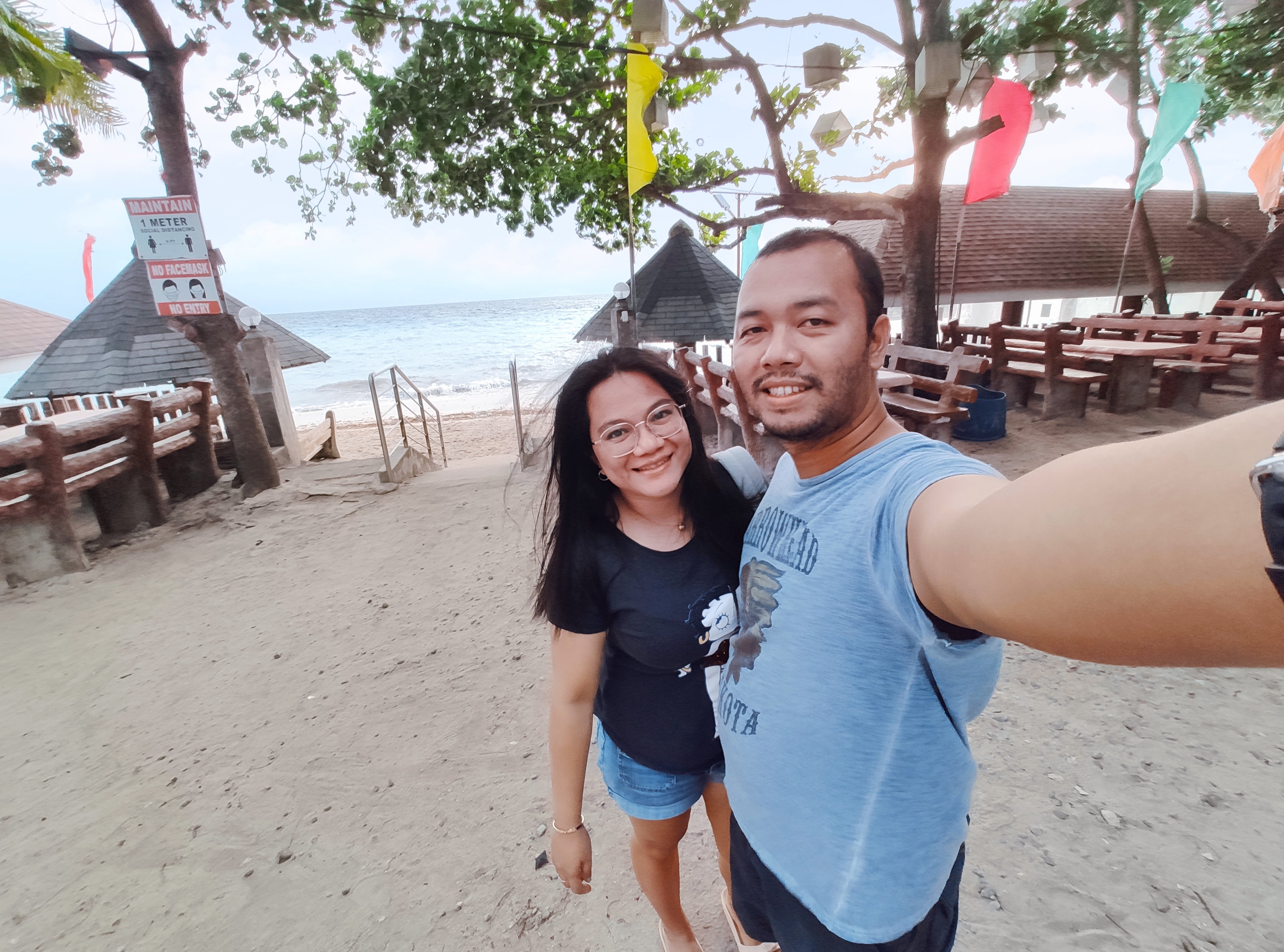 Ready to take a dip at Basdaku Beach